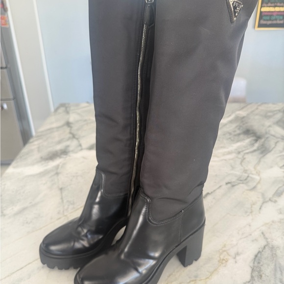 Prada Black Women's Knee-High Boots - Picture 5 of 9
